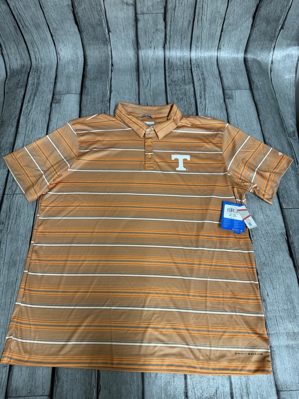 NWT Men's Columbia PFG Super Terminal Tackle Tennessee Volunteers Polo Shirt XL